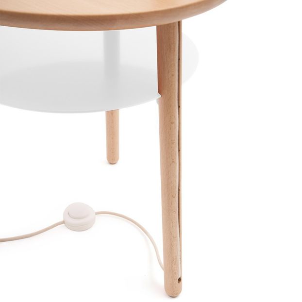 Josette lamp and table in one - white-product
