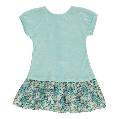 Online Shopping - Kids Bargains|Cline two materials dress Turquoise  