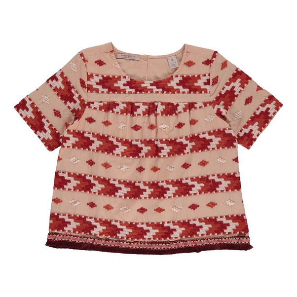 Blouse Brodée Ananas Et Palmiers-product