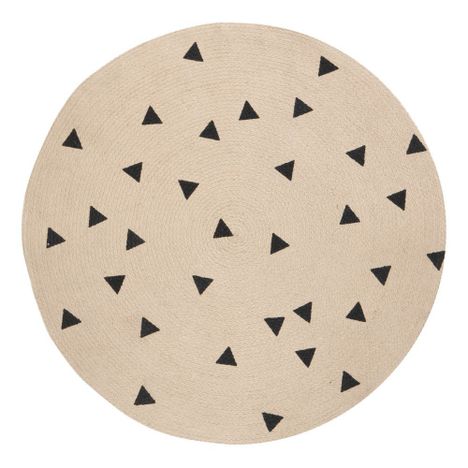 Tapis rond triangles noirs D100 cm-product