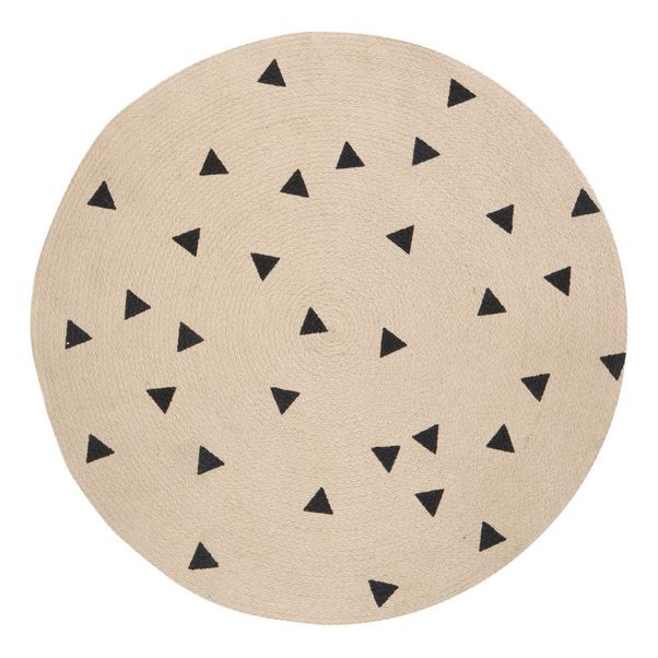 Tapis rond triangles noirs D100 cm-product