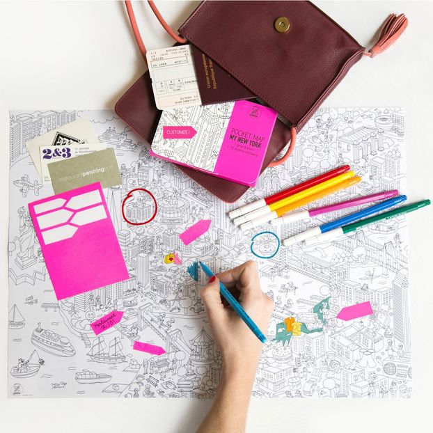 Lot de 4 pocket cartes Paris, Londres, Barcelone et New-York-product