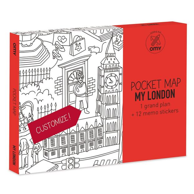 Lot de 4 pocket cartes Paris, Londres, Barcelone et New-York-product