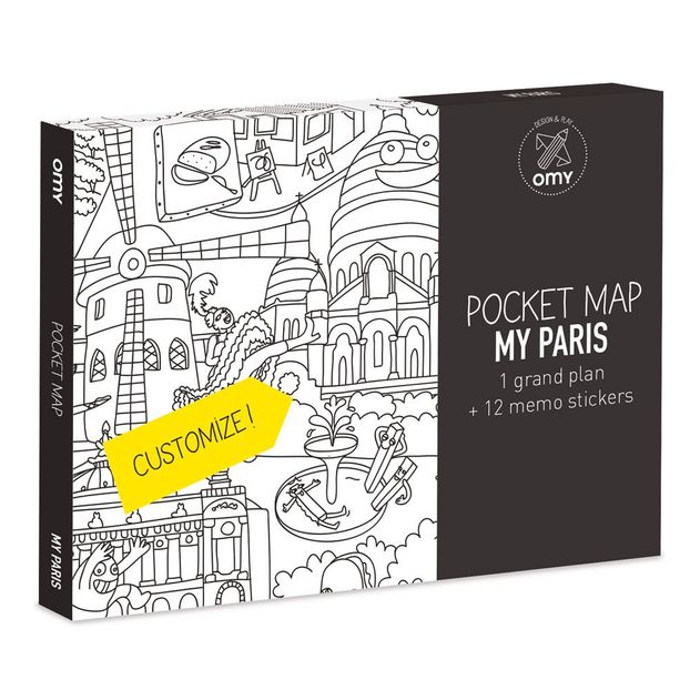 Lot de 4 pocket cartes Paris, Londres, Barcelone et New-York-product
