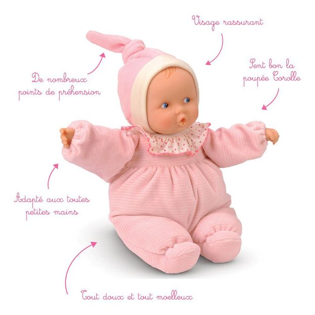 Babipouce - Poupée souple Rayé rose-product