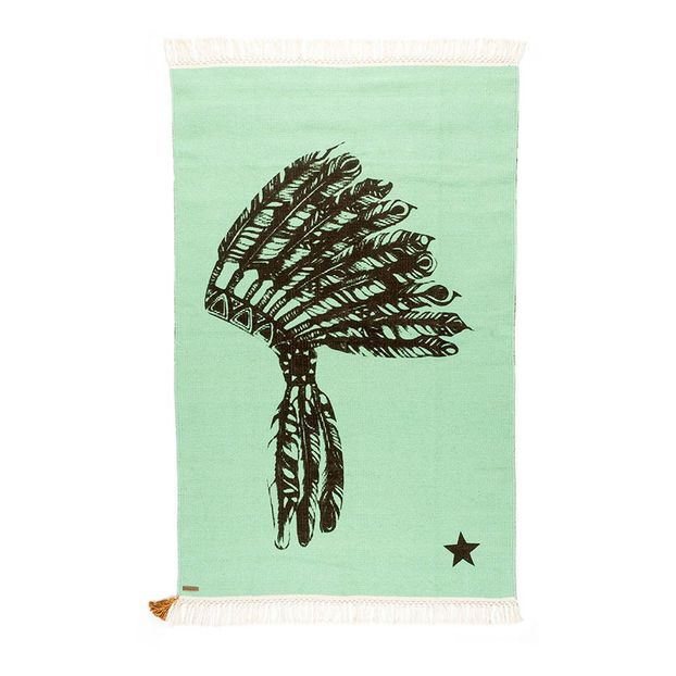 Tapis Gypsy en coton - Coiffe d'indien-product