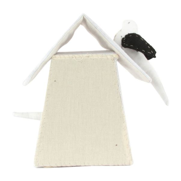 Nichoir avec 2 oiseaux - Noir et blanc-product