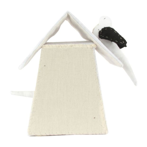 Nichoir avec 2 oiseaux - Noir et blanc-product