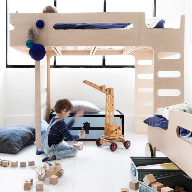 Lit mezzanine double échelle Funk bed-product