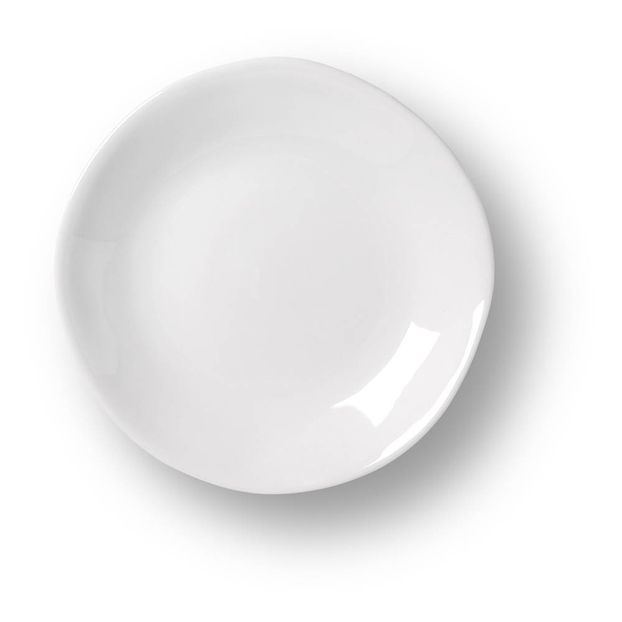 Mini assiettes Soucoupes Affamées en porcelaine - Vendues par 6-product