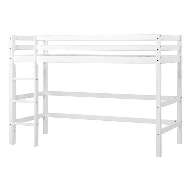 Lit mezzanine-mi haut Basic avec échelle 90x200 cm-product