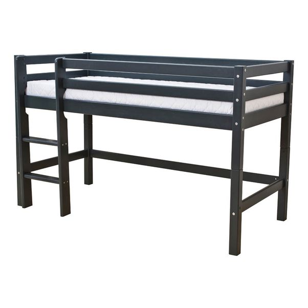 Lit mezzanine-bas Basic avec échelle 70x160 cm-product