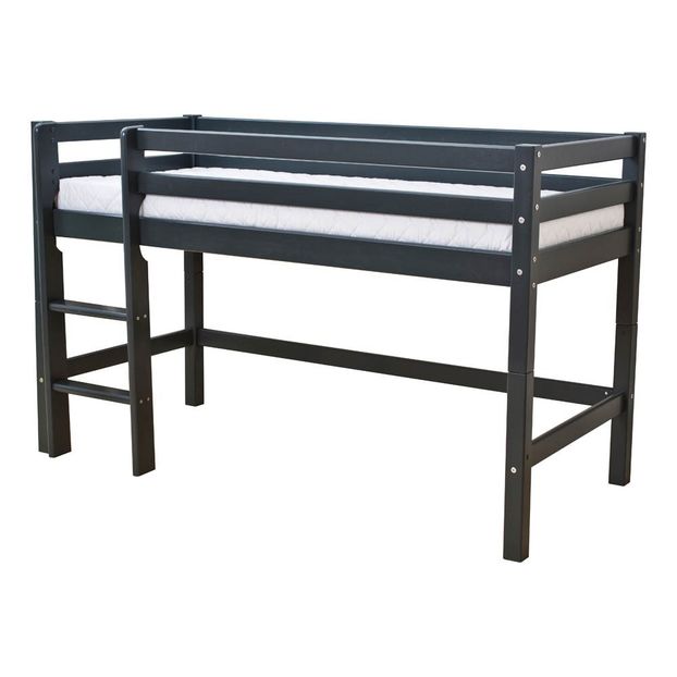 Lit mezzanine-bas Basic avec échelle 70x160 cm-product