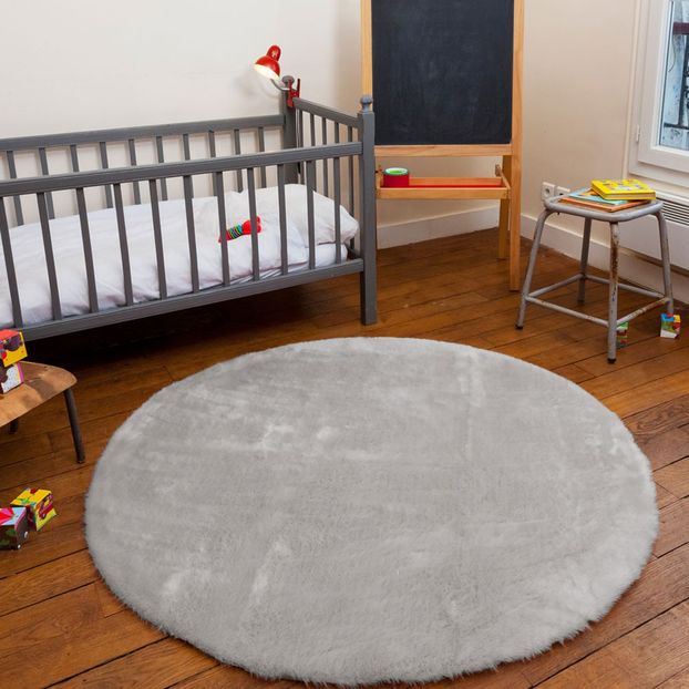Alfombra redonda - Gris claro-product