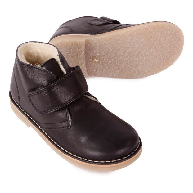 Fur Velcro Desert Boots-product