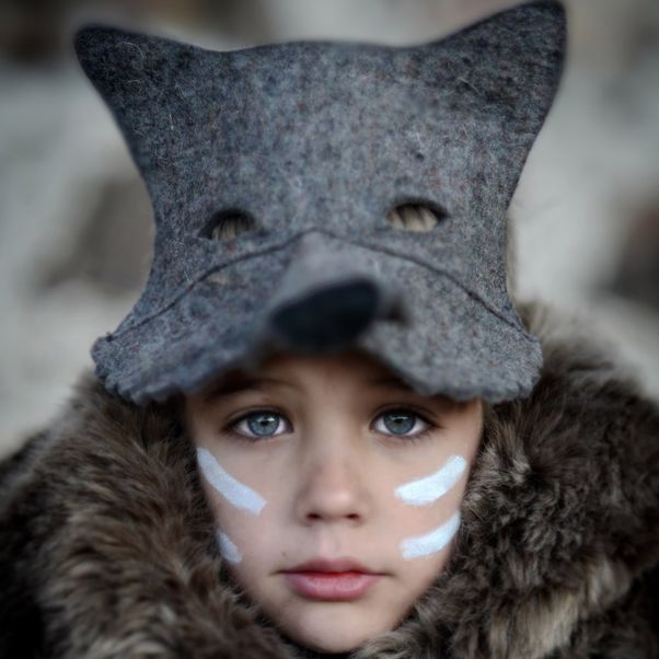 Felt Wolf Mask-product
