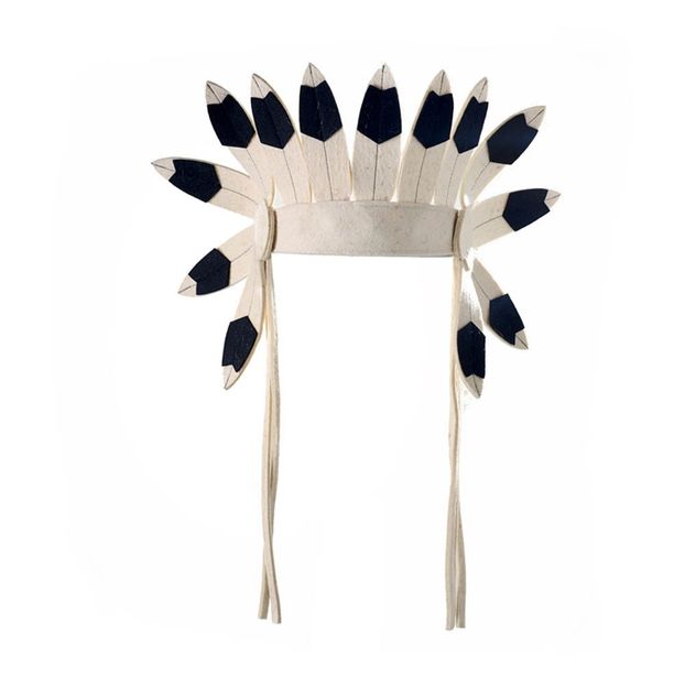 Indianer-Kopfschmuck-Kurz-Filz-product