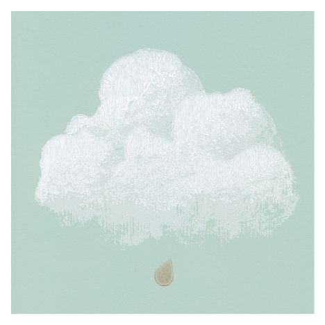 Cotton Clouds Wallpaper - Sea Green-product