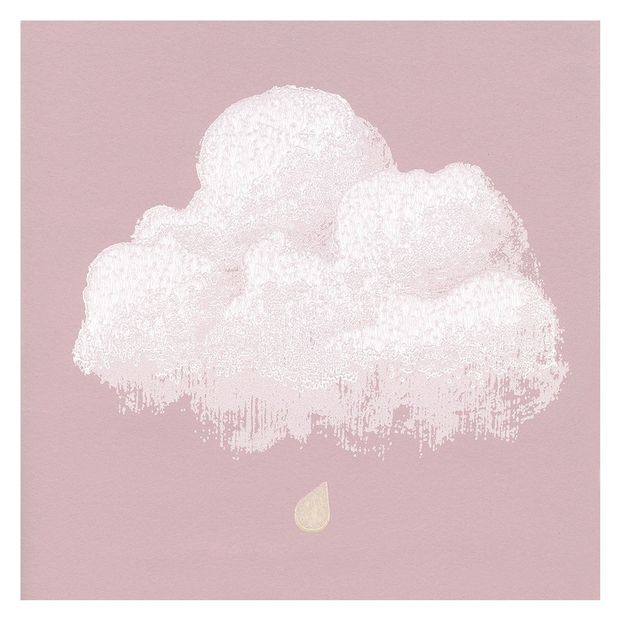 Papel pintado Nube de algodón - Rosa -product