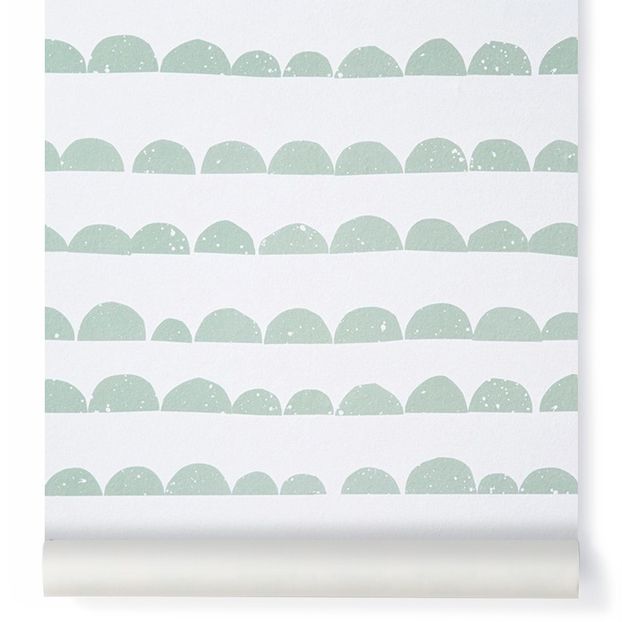 Papel pintado Semi luna - Verde menta-product