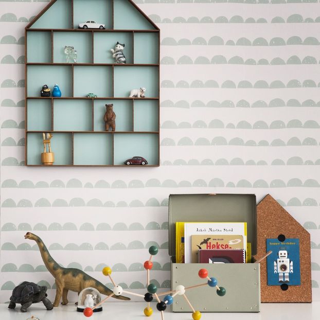 Half-moon Wallpaper - mint green-product