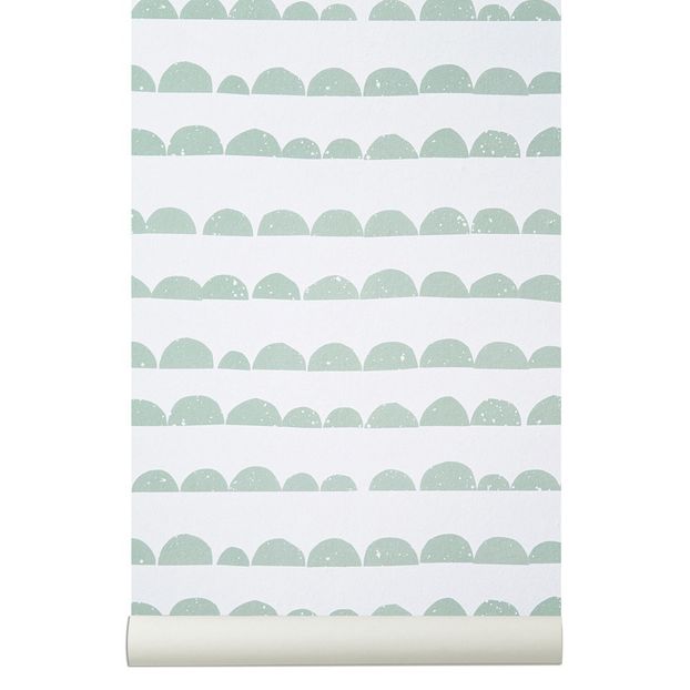 Papier peint Demi-lune - Vert menthe-product