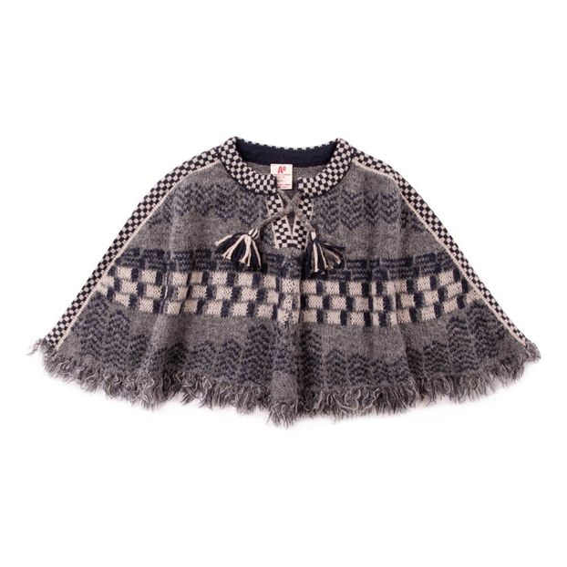 Poncho Bicolore Franges-product