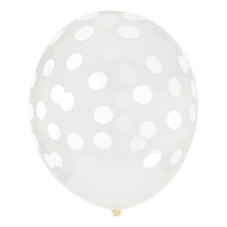 My Little Day Ballons confettis imprimés blanc - Lot de 5-listing