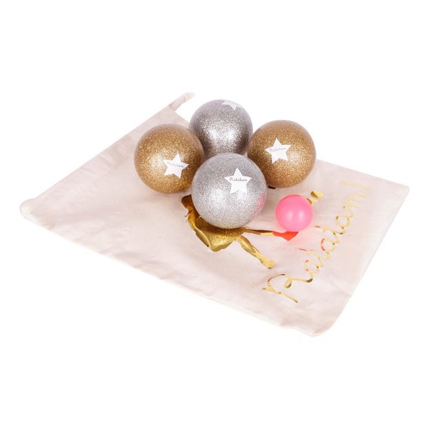 Jeu de boules doré et argenté-product