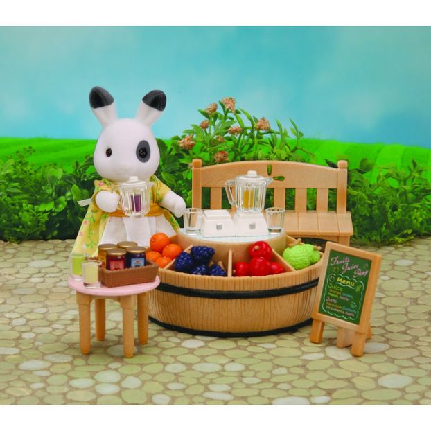 Bar à jus de fruit et figurine-product
