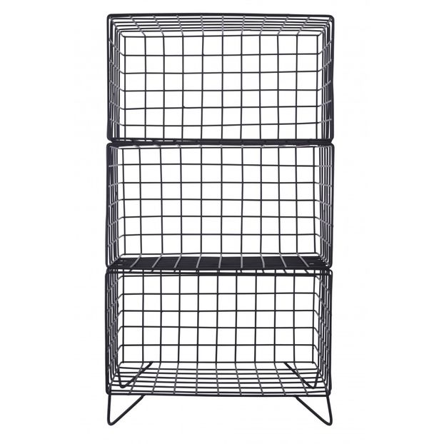 Biblioteca con cesta de almacenamiento en metal-product