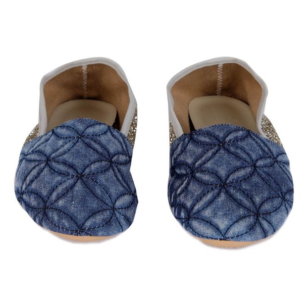 Espadrilles en Jean Arrière Doré-product