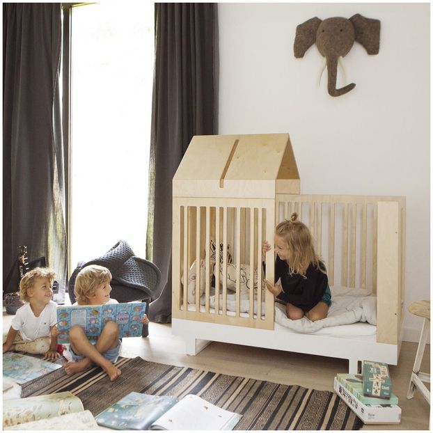 Kit évolutif avec toit-maison pour lit 70x140 cm-product