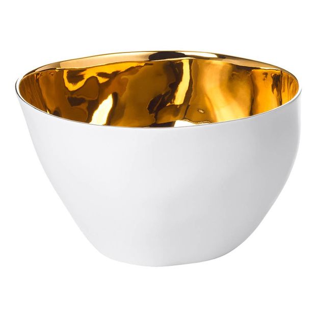 Saladier Grand bol Affamé porcelaine platine-product