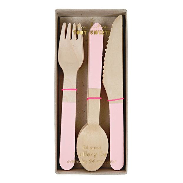Wooden Silverware - Set of 24-product