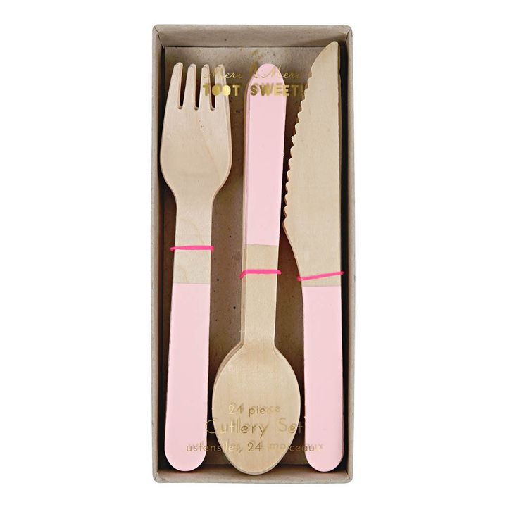 Couverts en bois - Set de 24- Image produit n°0