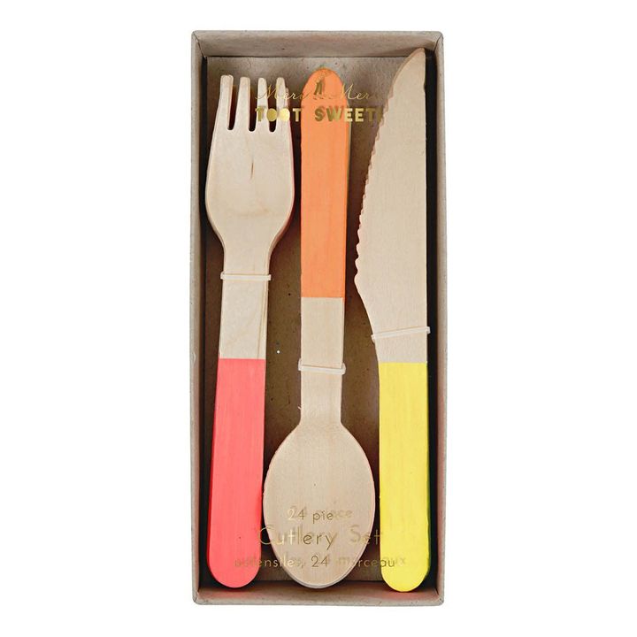 Couverts en bois - Set de 24- Image produit n°0