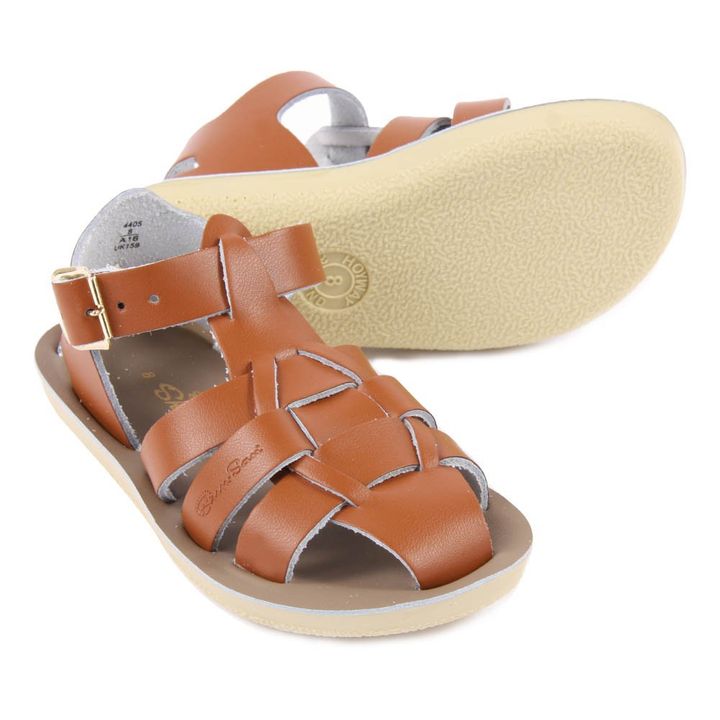 Sandali Waterproof in Pelle Shark | Camel- Immagine del prodotto n°5