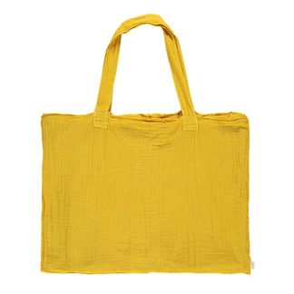 Numero 74 Einkaufstasche aus Baumwolle mit Säckchen - sonnenblumengelb-product