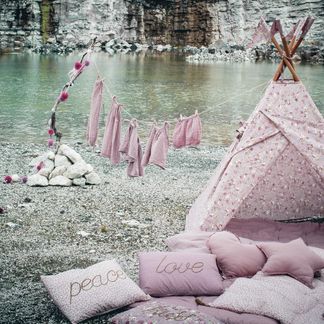 Numero 74 Kissen Stern - altrosa-listing