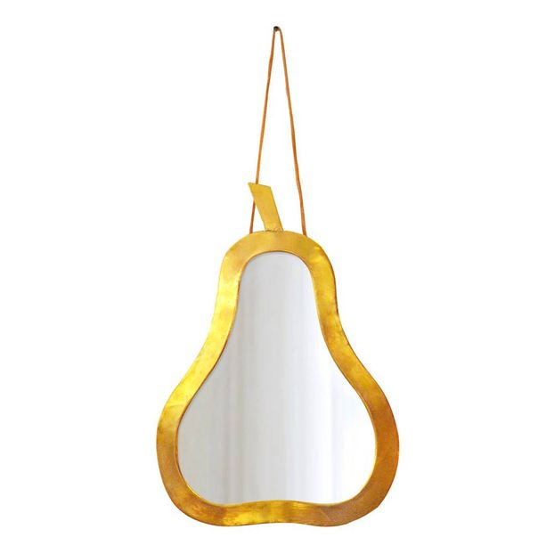 Miroir poire en laiton 30x20 cm-product