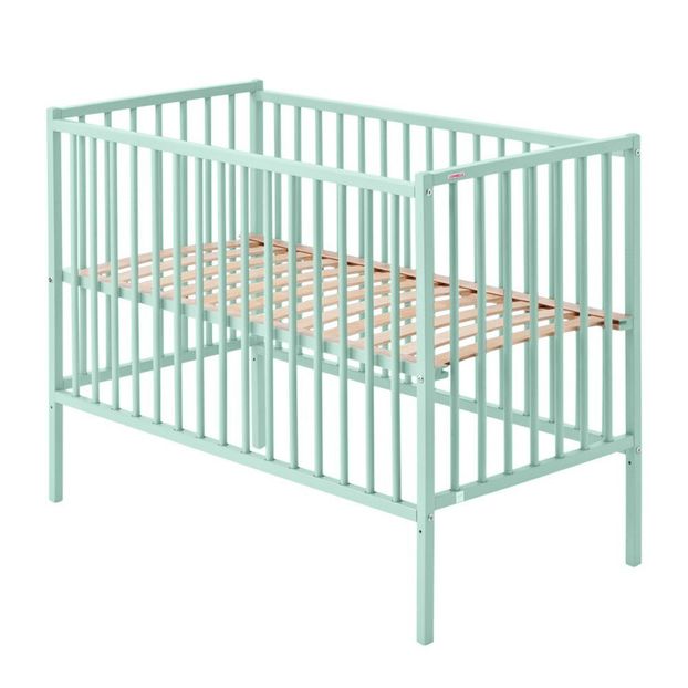 Lit bébé en bois de hêtre 60x120 cm Rémi - Laqué-product