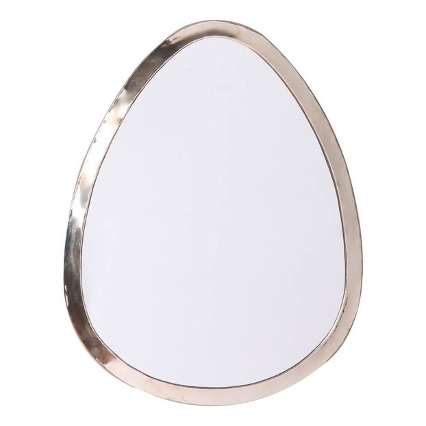 Miroir œuf en maillechort 40x30 cm-product