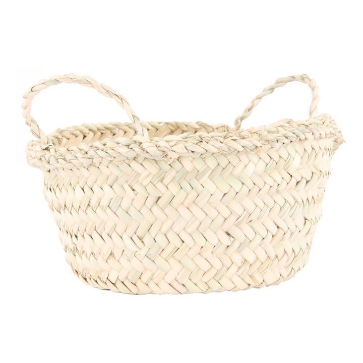 Cesta redonda en hoja de palmera- Imagen del producto n°2