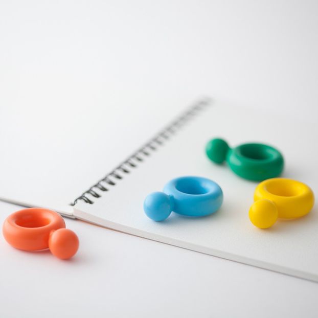 Crayons de couleur effaçables bague - Set de 12-product
