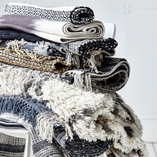 Tapis Harlequin noir et naturel-product