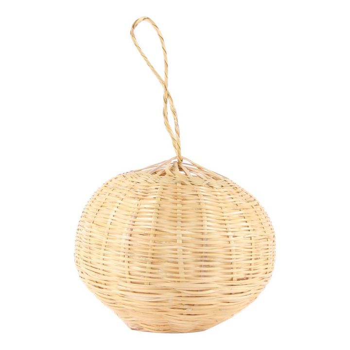 Suspension boule en osier - 25 cm- Image produit n°0
