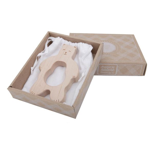 Bear Wooden Teething Ring-product