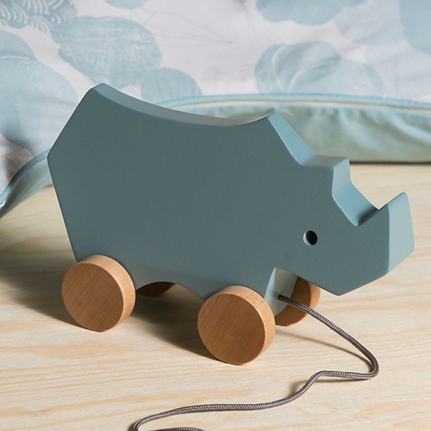 Rhino en bois à tirer-product