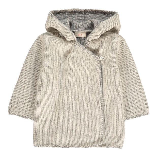 Cardigan Cruzado Capucha Lana Cachemire-product
